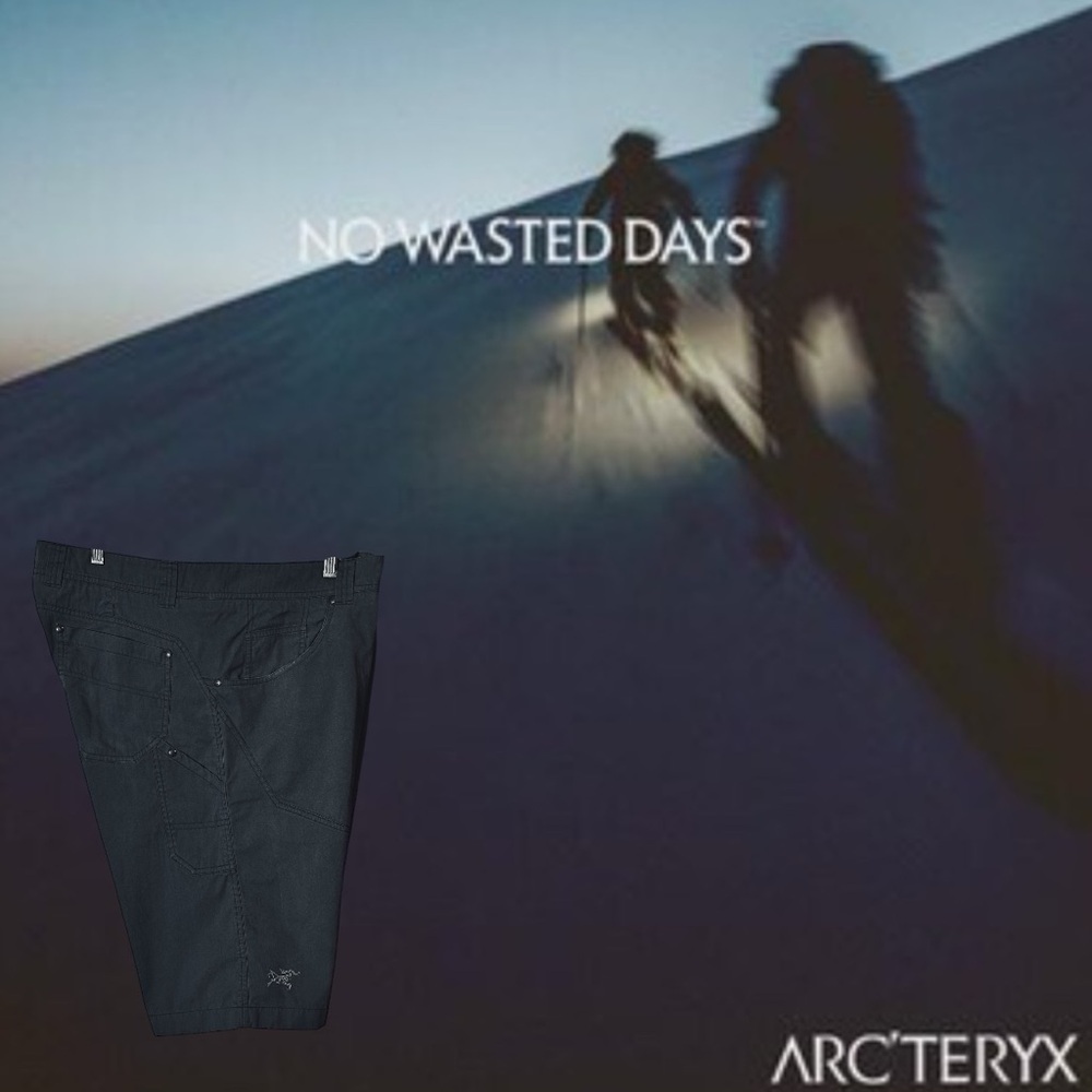 ARCTERYX MENS BASTION SHORTS SZ36 INSEAM 12.5. GRAY BREATHABLE HIGHLY DURABLE - Picture 9 of 12